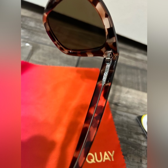 QUAY After Hours Square Frame Tortoise Sunglasses - Picture 4 of 6